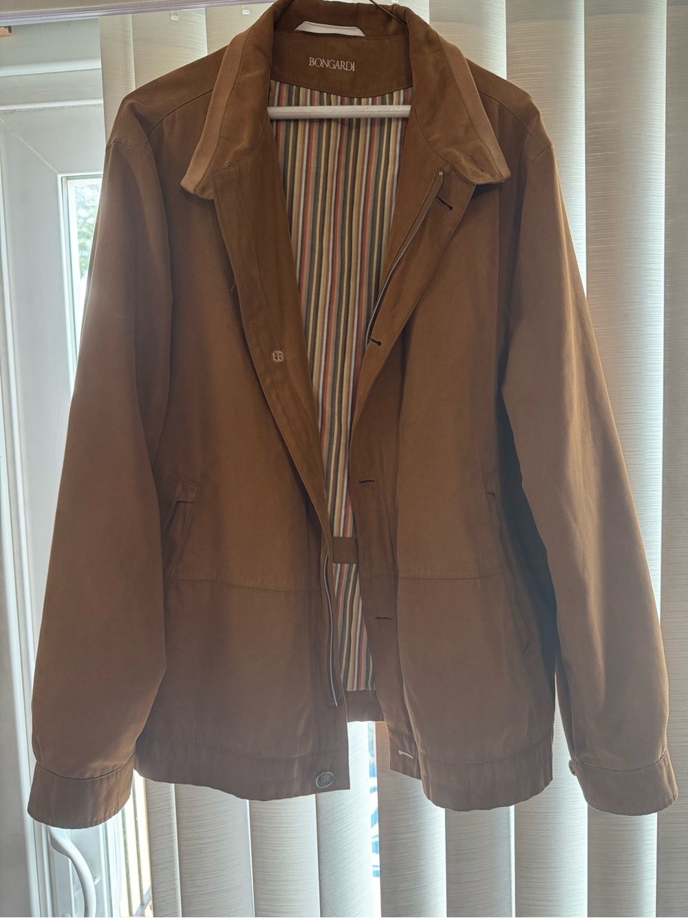 Men's Lightweight Tan Shirt Jacket